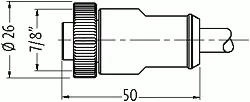 7/8'' (Mini) Bu. 0° freies Ltg.-ende von Murrelektronik Herstellernummer: 7700-A5021-U1D0500 Hochwertig