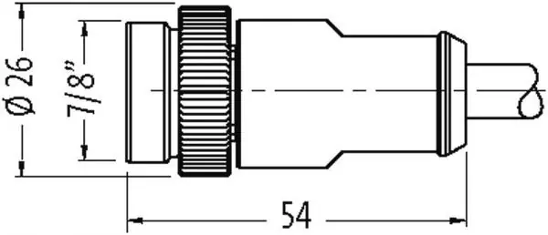 7/8'' (Mini) St. 0° freies Ltg.-ende von Murrelektronik Herstellernummer: 7700-A5001-U1D0500 Exklusiv