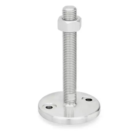EDELSTAHL-STELLFUß MIT BOHRUNGEN von Otto Ganter Herstellernummer: 23-80-M16-125-D0-TK Saisonangebot
