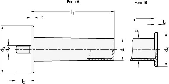 ZYLINDERGRIFF MIT HANDSCHUTZ von Otto Ganter Herstellernummer: 539.2-30-M8-20-A Meistverkauft
